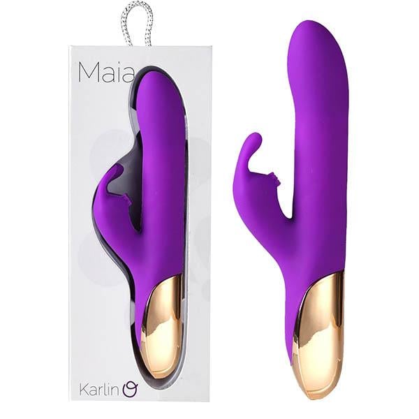 Maia Karlin - Purple 21.6 cm USB Rechargeable Rabbit Vibrator A$96.53 Fast