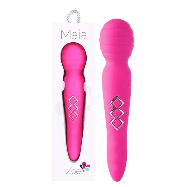 Maia Zoe - Purple USB Rechargeable Dual Vibrating Massage Wand A$89.73 Fast