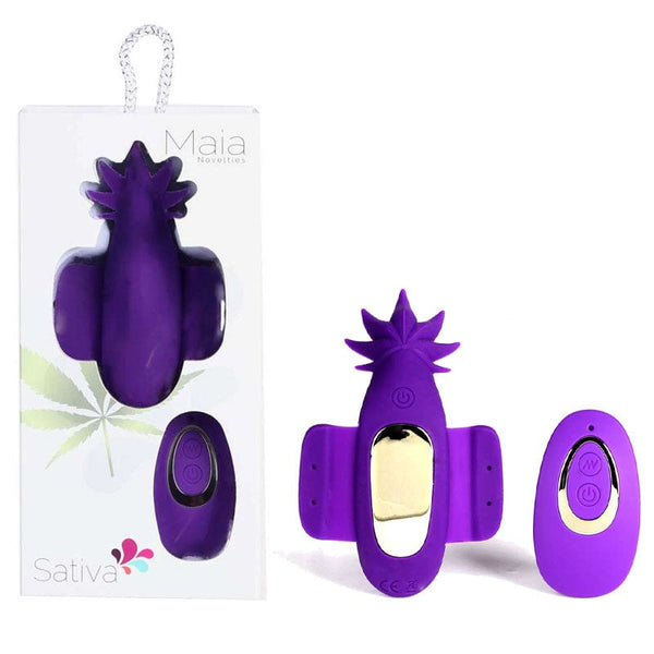Maia Sativa 420 - Purple USB Rechargeable Panty Vibe with Remote A$97.33 Fast
