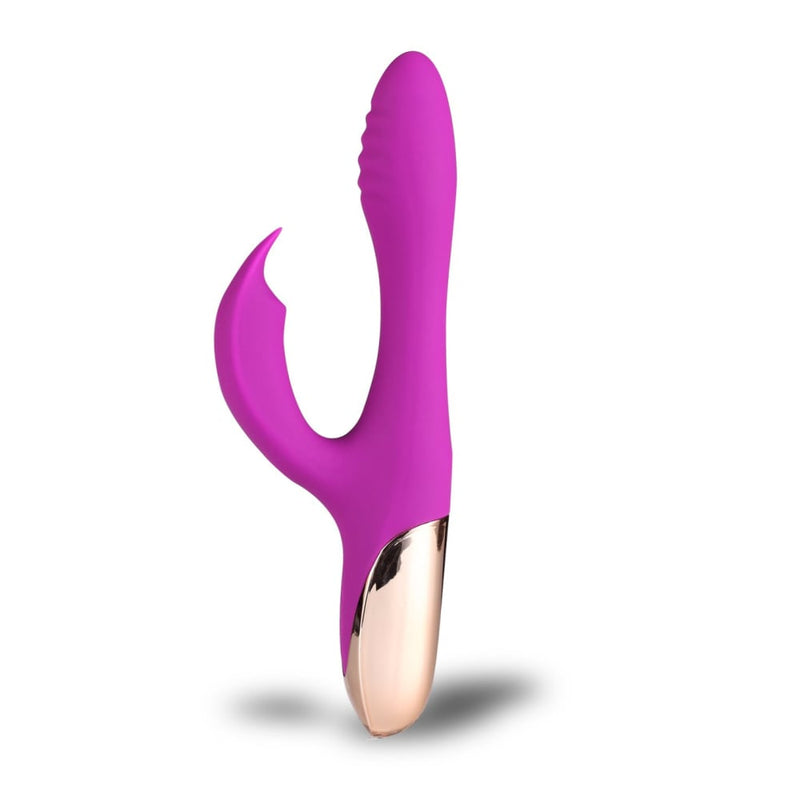 Maia Skyler - Purple 21.6 cm USB Rechargeable Bendable Rabbit Vibrator A$94.88
