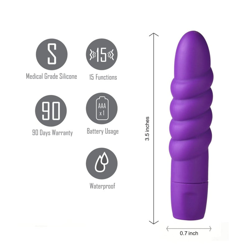 Maia Sugr - Purple 9 cm Silicone Bullet A$28.19 Fast shipping