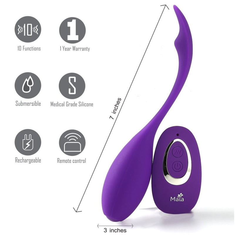 Maia Syrene - Purple USB Rechargeable Bullet with Wireless Remote A$87.88 Fast