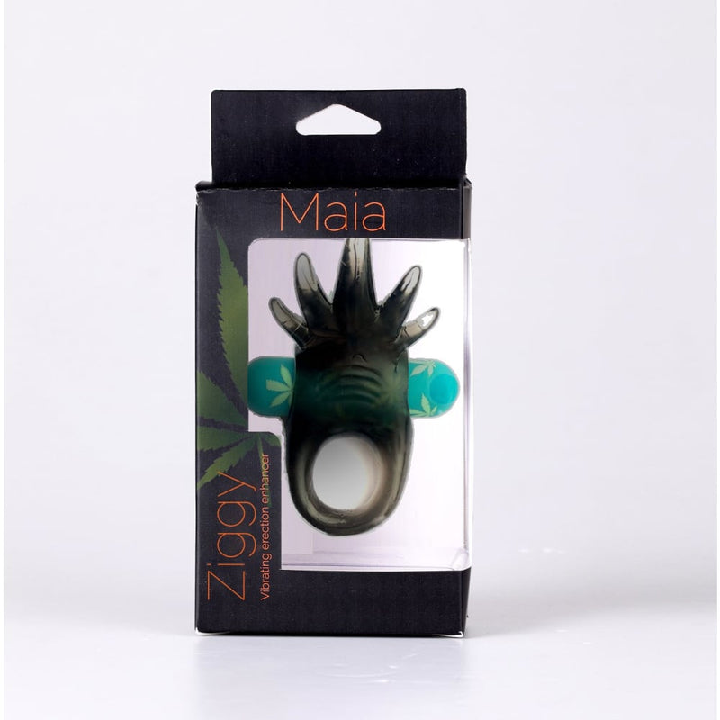 Maia Ziggy - Hemp Green USB Rechargeable Vibrating Cock Ring A$45.33 Fast