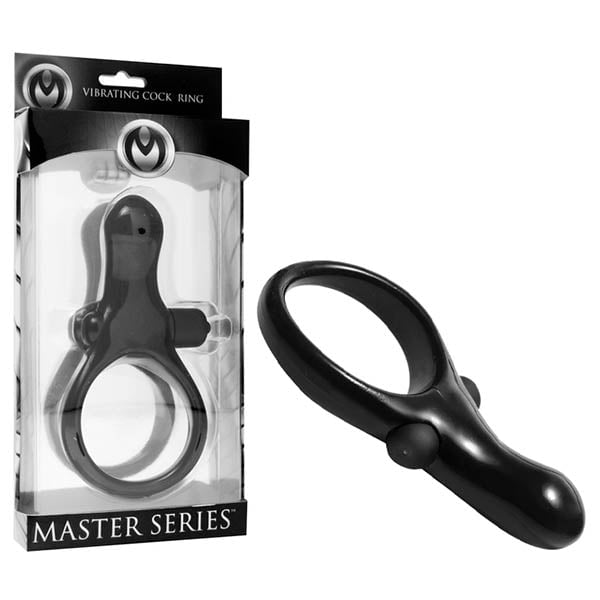 Master Series The Mystic - Black Vibrating Cock Ring & Taint Stimulator A$38.25