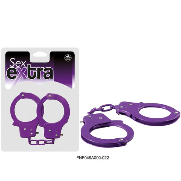 Metal Handcuffs Hand Restraints Bondage - Purple A$27.95 Fast shipping