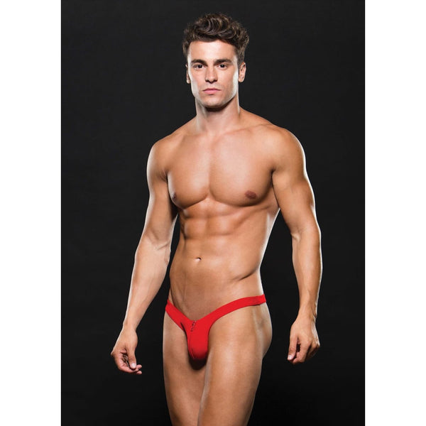 Microfibre Low Rise Zip Thong Red A$23.79 Fast shipping