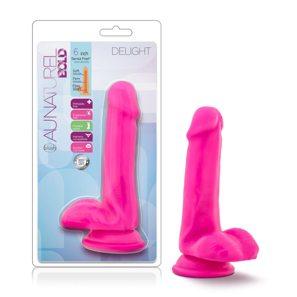 Au Naturel Bold Delight 6in Dildo Pink A$39.41 Fast shipping