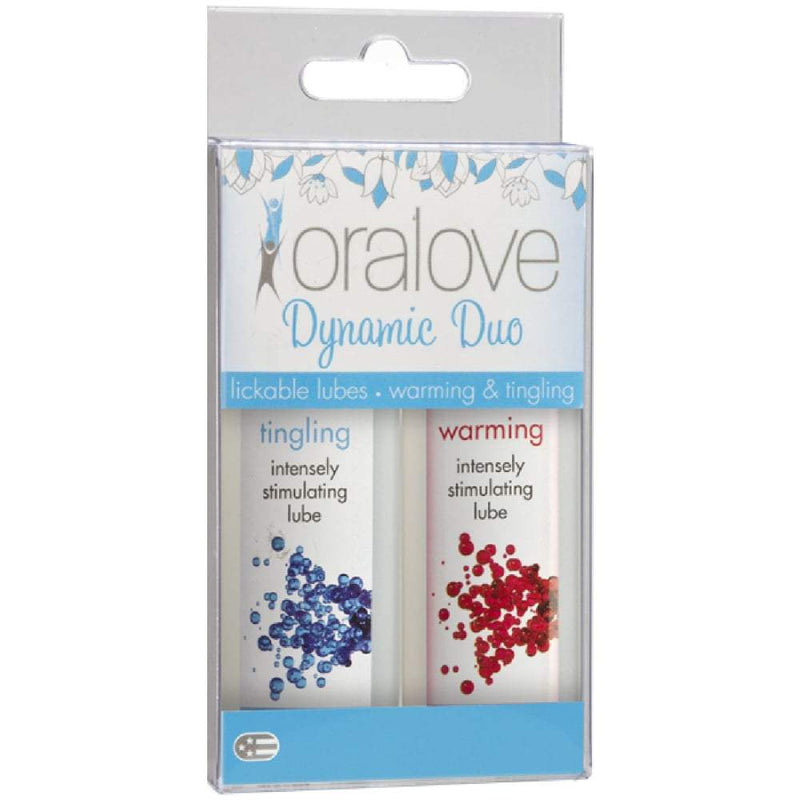 Oralove Dynamic Duo Lickable Lubes - Warming & Tingling A$25.95 Fast shipping