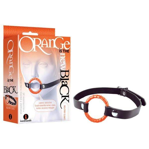 Orange Is The New Black - Blow Gag - Black/Orange Open Mouth Gag A$23.48 Fast