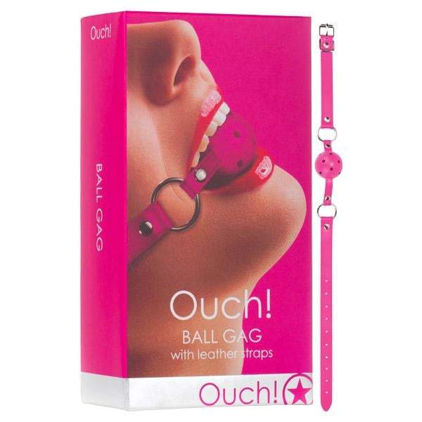 Ouch Ball Gag - Pink Mouth Restraint A$22.53 Fast shipping
