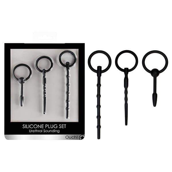 OUCH! Urethral Sounding Plug Set - Black - Set of 3 Sizes A$55.48 Fast shipping