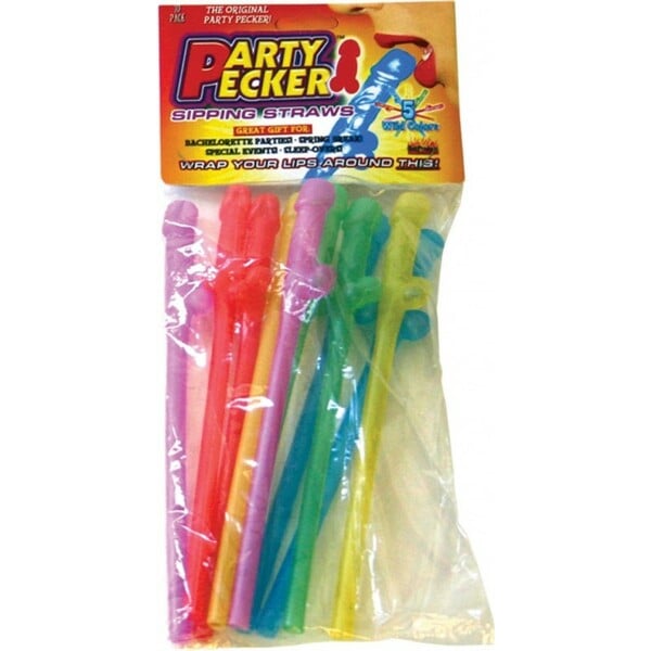 Party Pecker Sipping Straws (Assorted Colors) A$23.95 Fast shipping