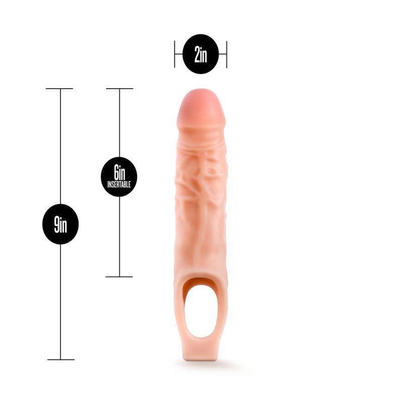 Performance 9in Cock Sheath Penis Extender Vanilla A$39.08 Fast shipping