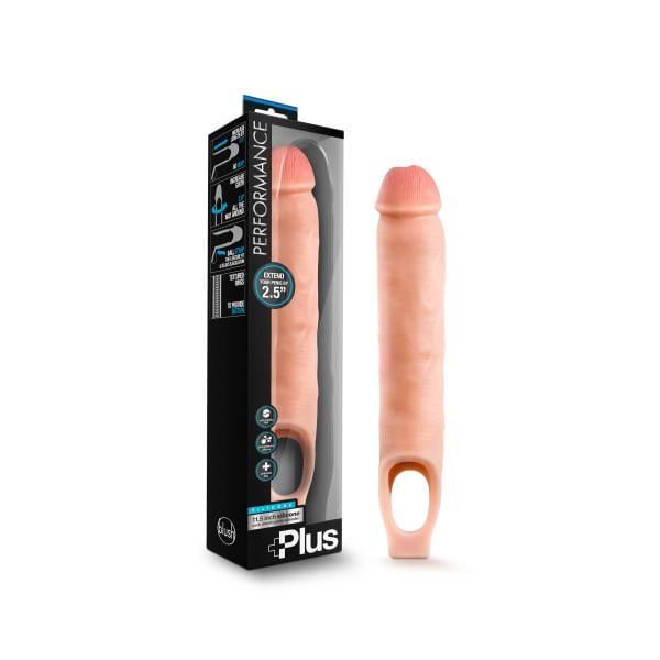 Performance Plus 11.5’’ Silicone Cock Sheath Penis Extender - Flesh 6.4 cm