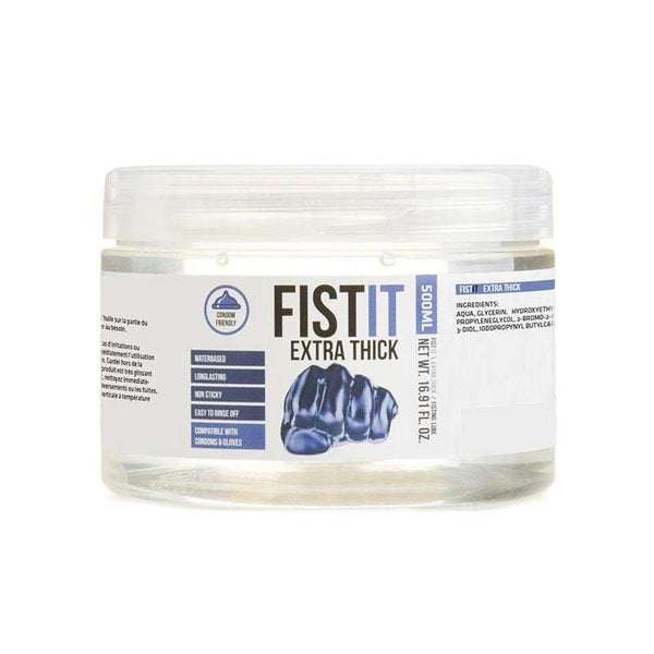 Pharmquests Fist-It Extra Thick - Thick Water Based Lubricant - 500 ml Tub