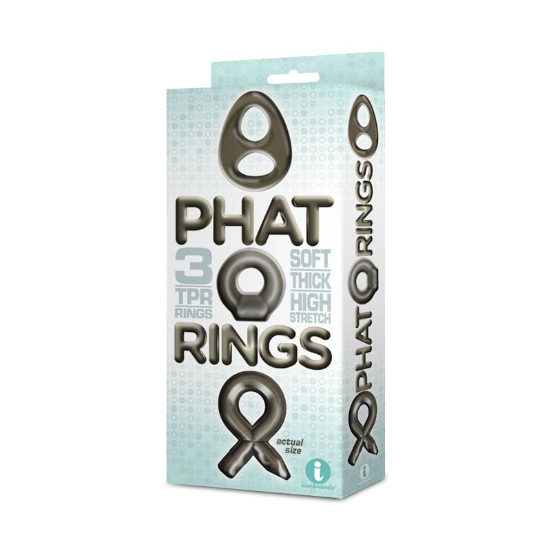 The 9’s Phat Rings - Smoke Cock Rings - Set of 3 A$23.48 Fast shipping