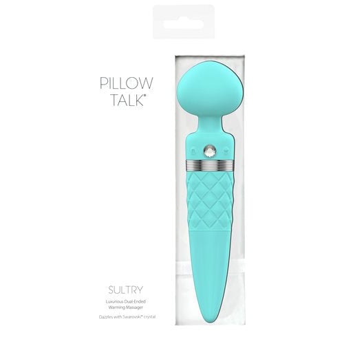 Pillow Talk Sultry Dual Ended Warming Massager Teal A$108.72 Fast shipping