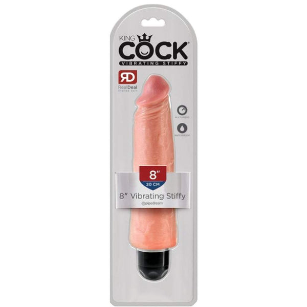 Pipedream King Cock 8 Vibrating Stiffy Vibrator - Flesh A$89.95 Fast shipping