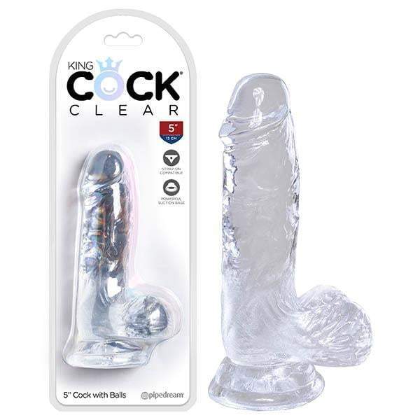 Pipedream King Cock Clear 5’’ Cock with Balls - Clear 12.7 cm Dong A$39.31 Fast