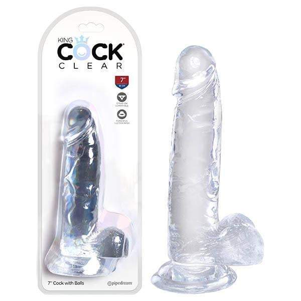 Pipedream King Cock Clear 7’’ Cock with Balls - Clear 17.8 cm Dong A$60.13 Fast