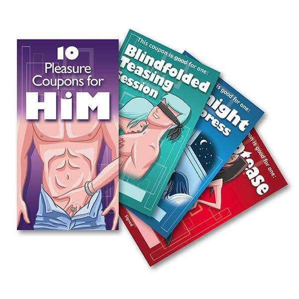 Pleasure Coupons For Him - Set of 10 Vouchers A$11.16 Fast shipping