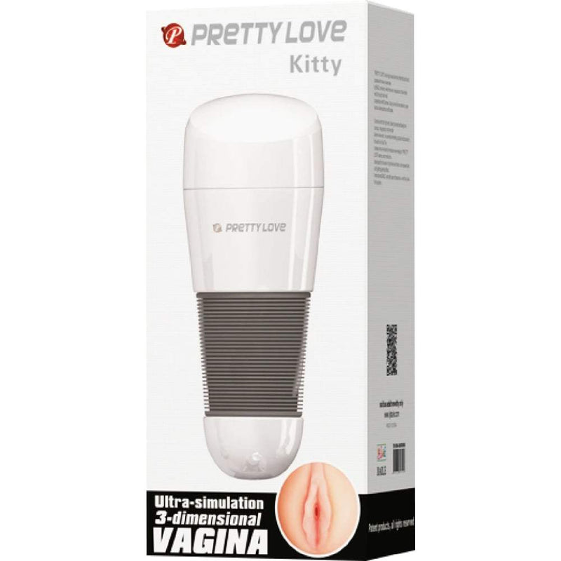 Pretty Love Kitty Vagina Masturbator - White A$44.95 Fast shipping