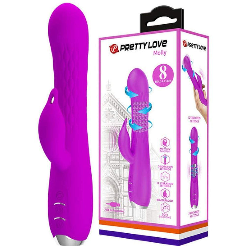 Pretty Love Molly Rabbit Vibrator - Purple A$94.95 Fast shipping