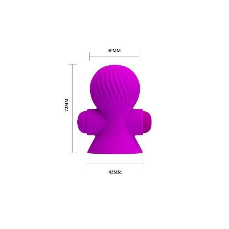 Pretty Love Nipple Sucker - Rechargeable 12 Function - Purple A$86.95 Fast