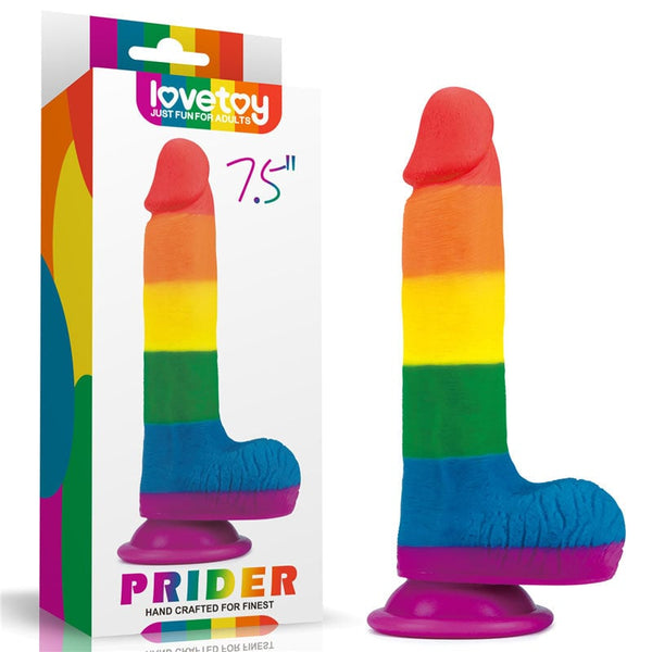Prider 7.5’’ Dildo - Rainbow 19 cm Dong A$69.84 Fast shipping