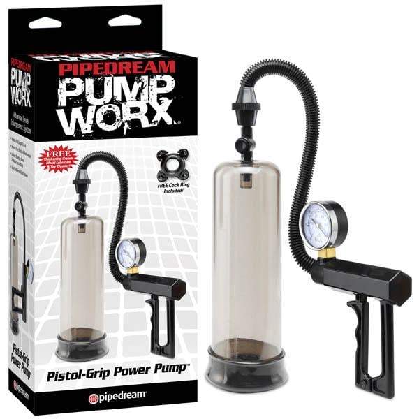 Pump Worx Pistol-Grip Power Pump - Black Penis Pump with Gauge A$80.94 Fast