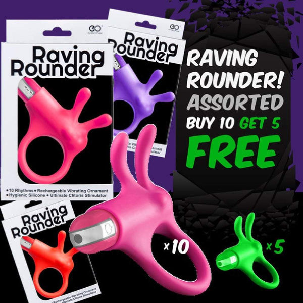 Raving Rounder Cockring (Buy 10 Asst Get 5 Free) A$298.95 Fast shipping