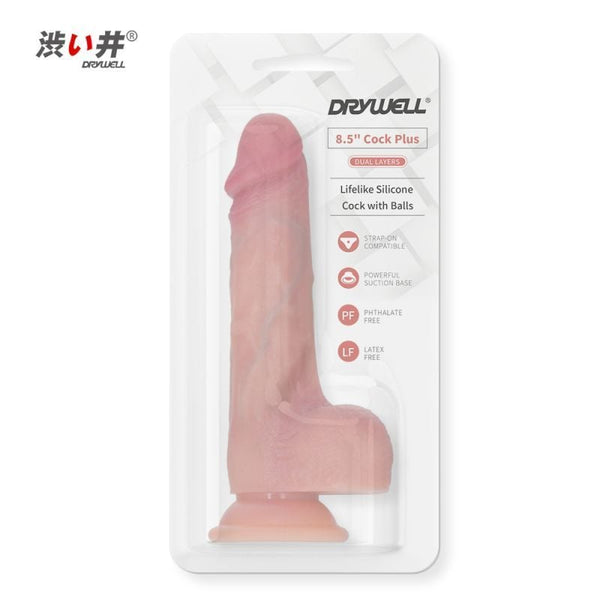 Realistic Silicone Cock w Suction 8.5in A$38.35 Fast shipping
