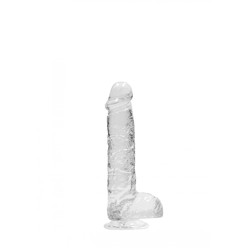 RealRock 6’’ Realistic Dildo With Balls - Clear 15.2 cm Dong A$26.63 Fast