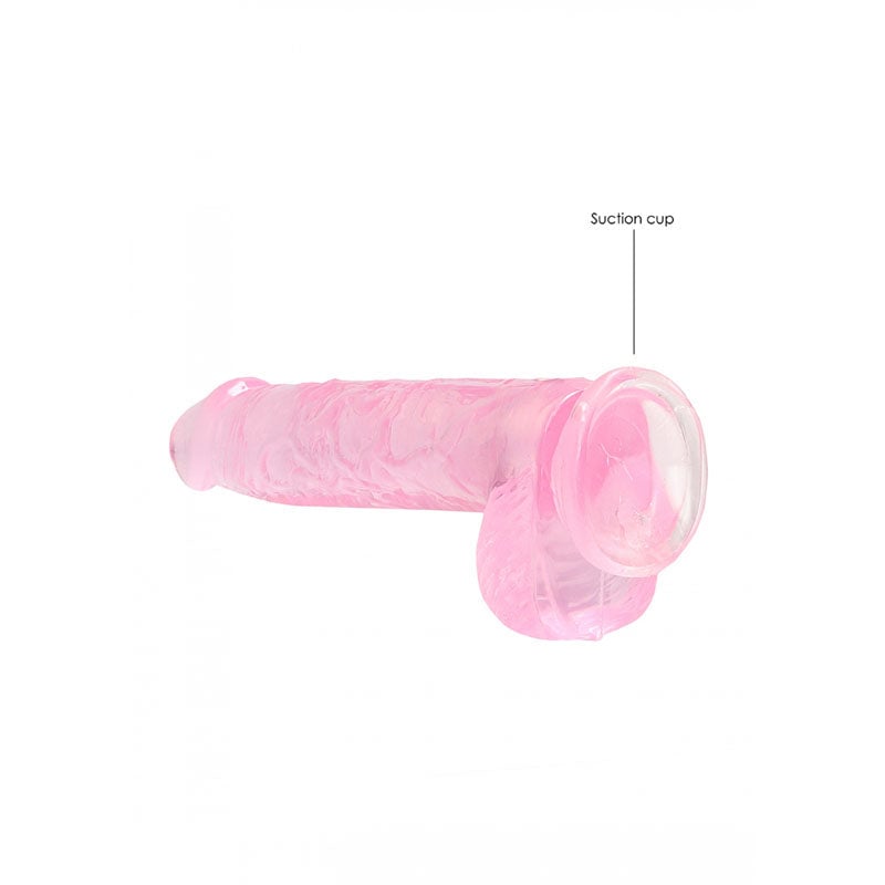 RealRock 6’’ Realistic Dildo With Balls - Pink 15.2 cm Dong A$26.63 Fast