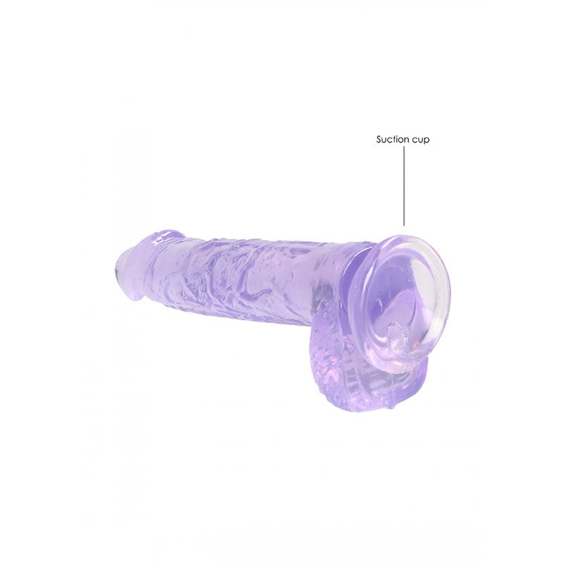 RealRock 6’’ Realistic Dildo With Balls - Purple 15.2 cm Dong A$26.63 Fast