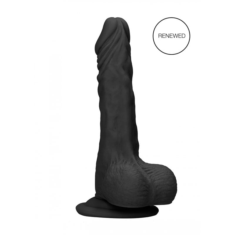 REALROCK 7’’ Realistic Dildo With Balls - Black 17.8 cm Dong A$39.78 Fast