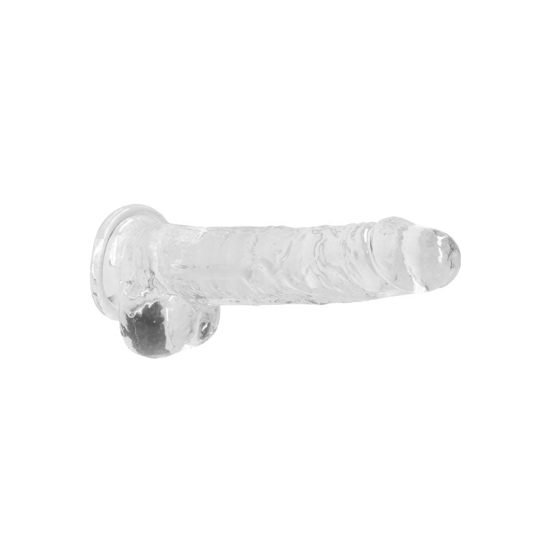 RealRock 8’’ Realistic Dildo With Balls - Clear 20.3 cm Dong A$39.78 Fast
