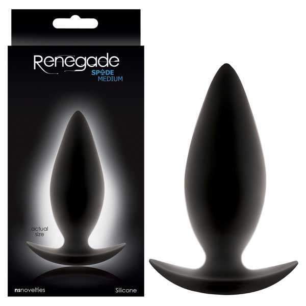 Renegade - Spades - Black 10 cm (4’’) Medium Butt Plug A$30.24 Fast shipping