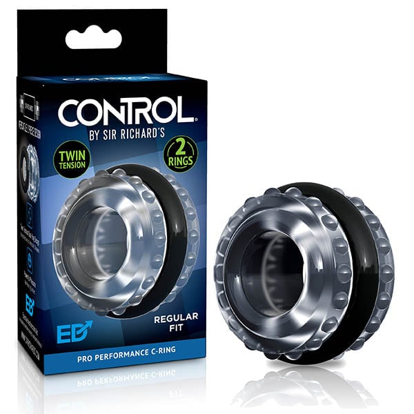 Sir Richards Pro Performance C-Ring - Clear/Black Cock Ring A$31.78 Fast