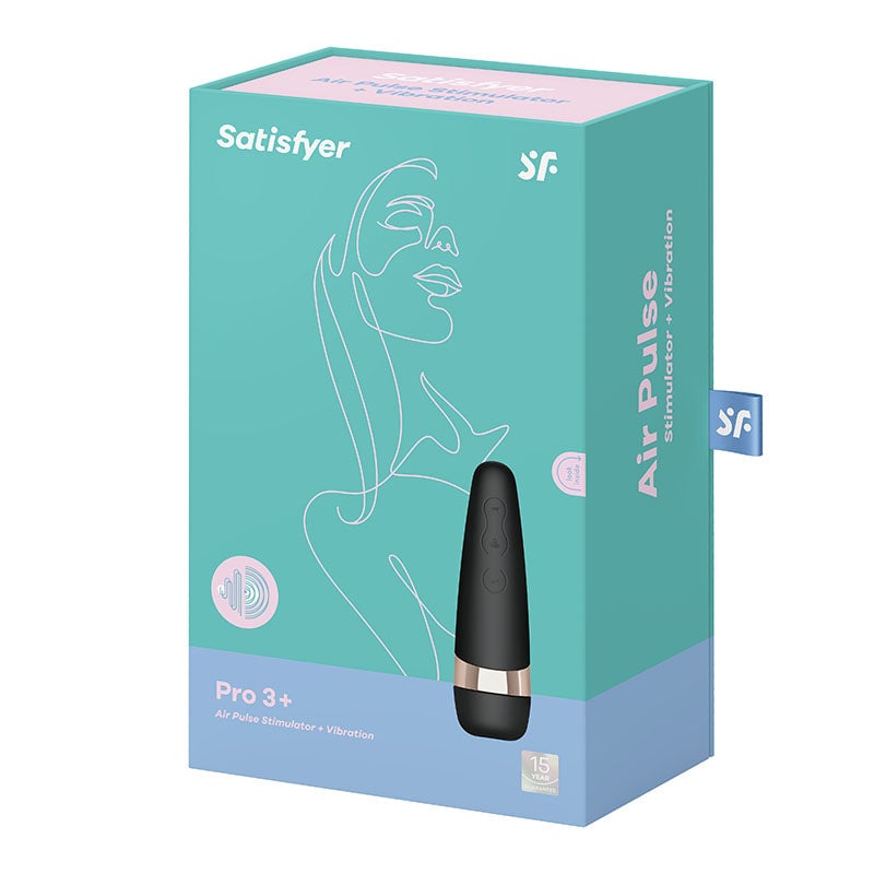 Satisfyer Pro 3+ - Touch-Free USB-Rechargeable Clitoral Stimulator