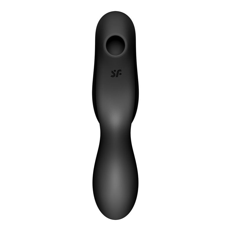 Satisfyer Curvy Trinity 2 - Black - Black USB Rechargeable Air Pulse Stimulator