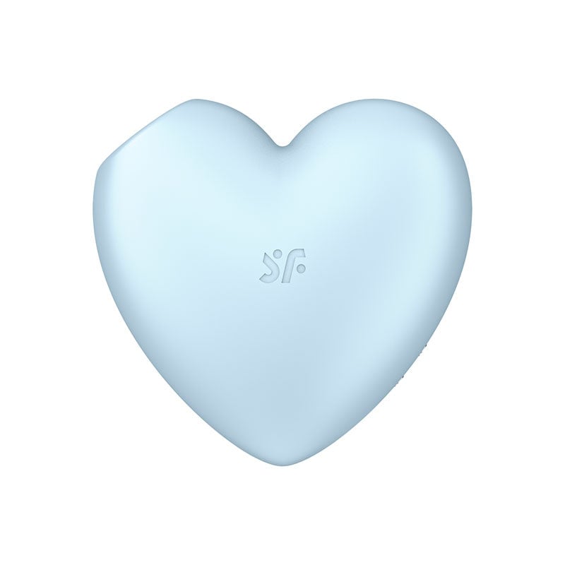 Satisfyer Cutie Heart - Blue - Blue USB Rechargeable Air Pulsation Stimulator