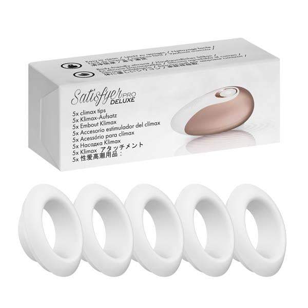 Satisfyer Pro Deluxe Climax Heads - 5 Replacement Silicone Heads for Satisfyer