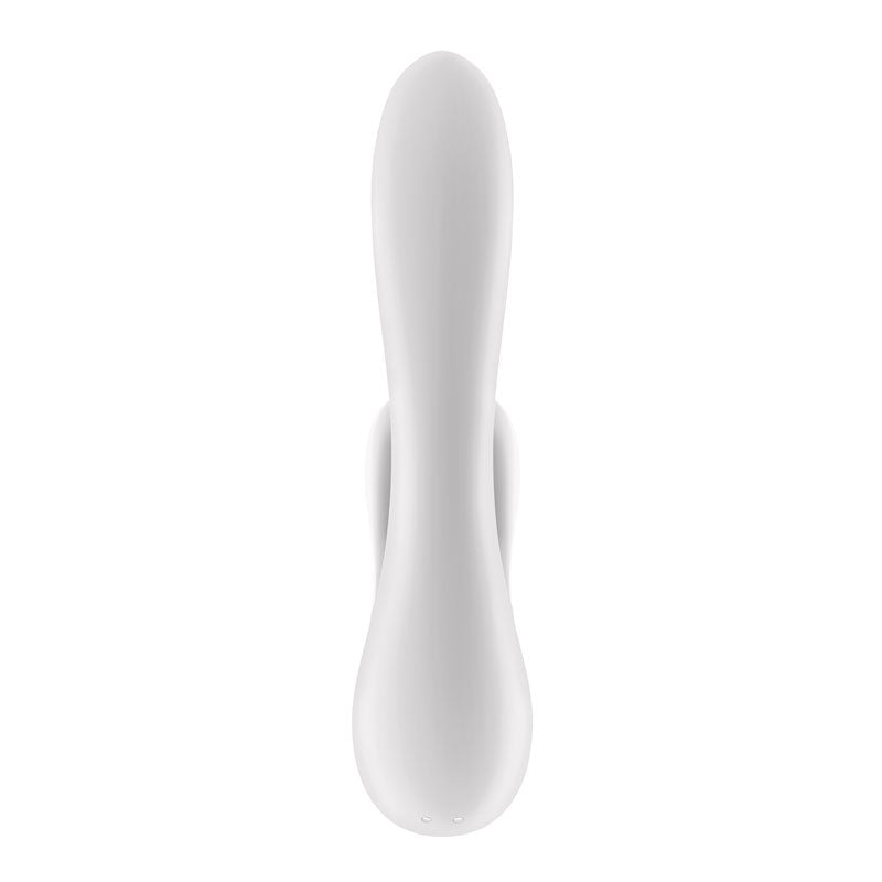 Satisfyer Double Flex - White USB Rechageable Rabbit Vibrator with App Control