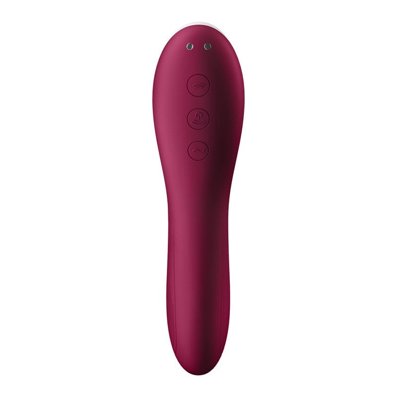 Satisfyer Dual Crush - Red Air Pulse Stimulator with Vibration A$70.21 Fast