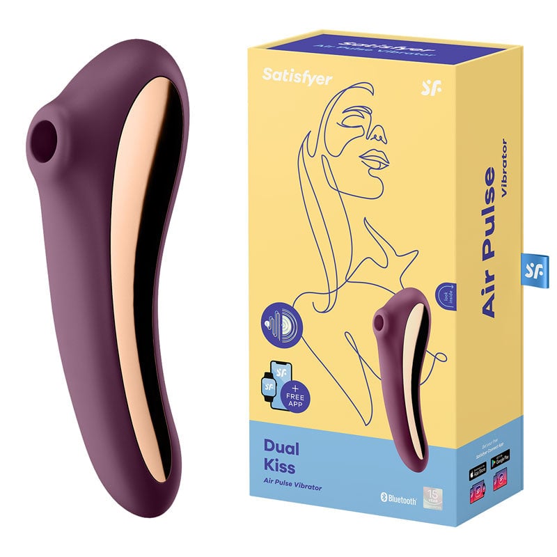 Satisfyer Dual Kiss - App Contolled Touch-Free USB-Rechargeable Clitoral