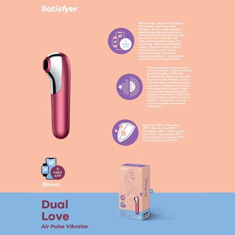 Satisfyer Dual Love - App Contolled Touch-Free USB-Rechargeable Clitoral