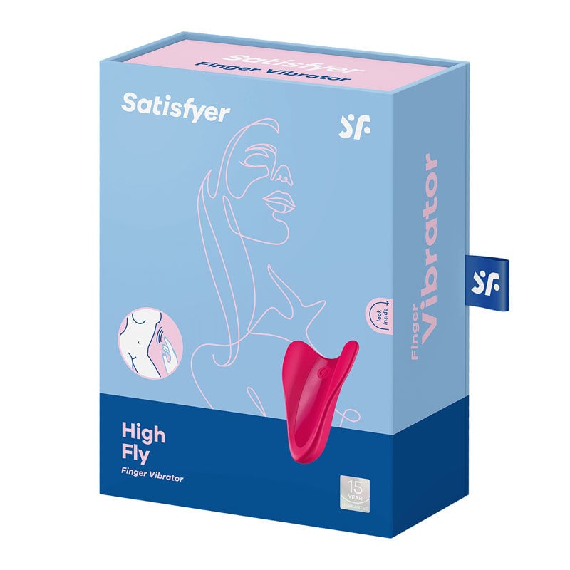 Satisfyer High Fly - Red USB Rechargeable Finger Stimulator A$46.16 Fast