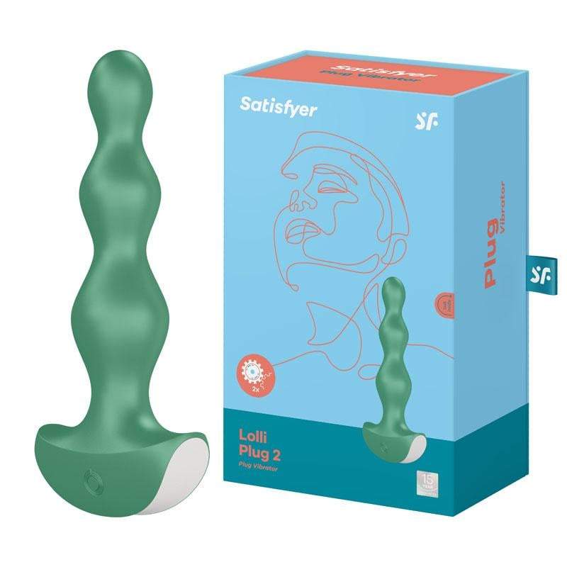 Satisfyer Lolli-Plug 2 - Green Vibrating Anal Beads A$41.71 Fast shipping