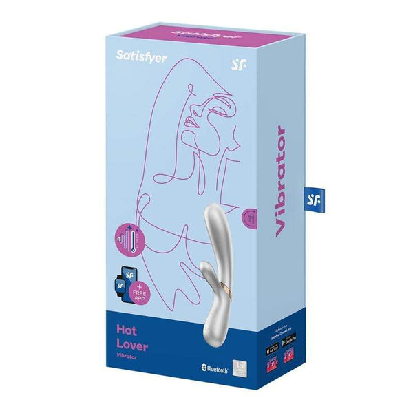 Satisfyer Hot Lover - Silver/Champagne App Controlled USB Rechargeable Rabbit